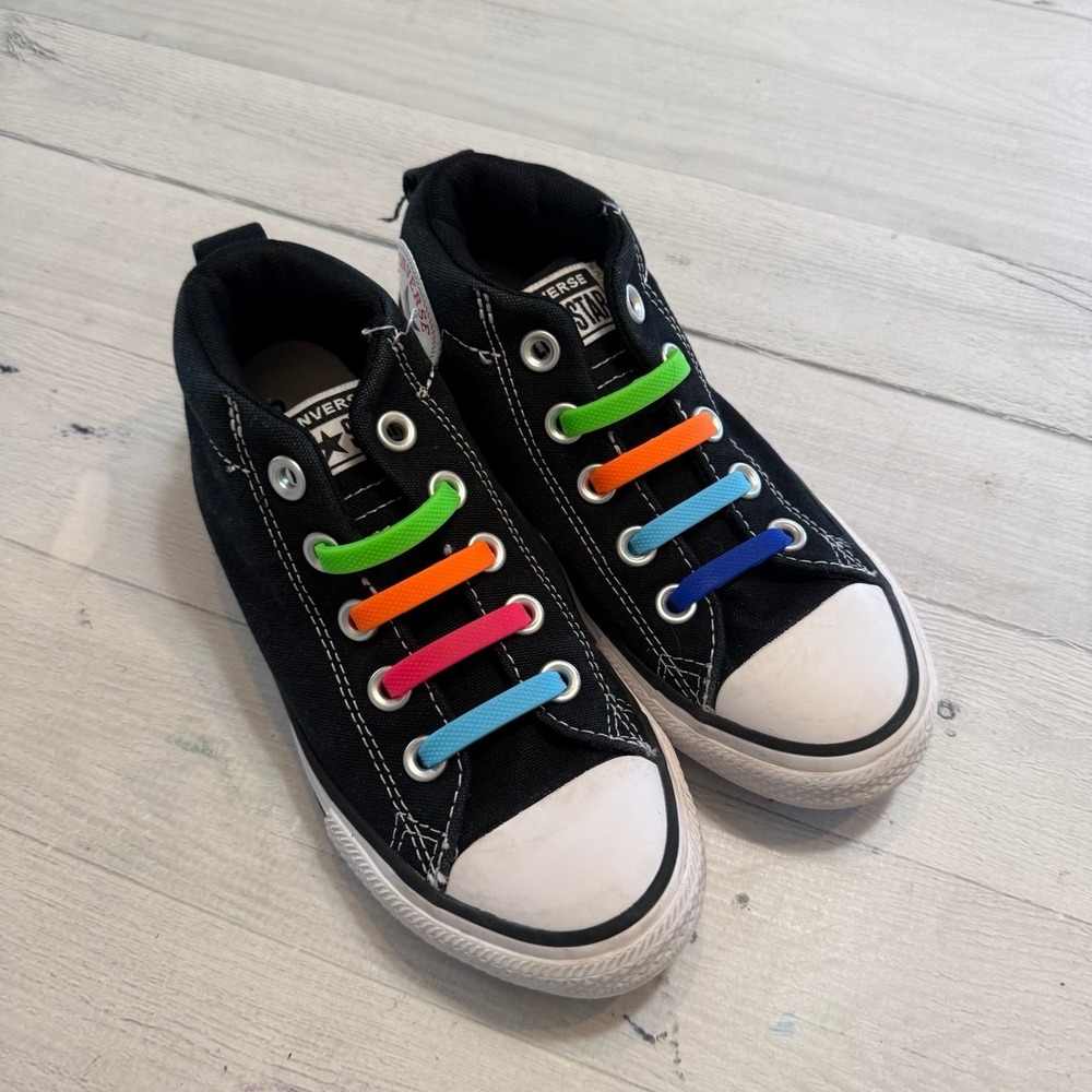 Converse kids black and white‎ sneakers kids size 13